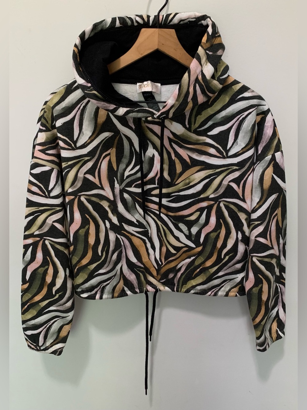 Beach Riot x Revolve Bryce Hoodie in Neutral Zebra Multicolor Size Small